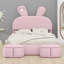 Lit plateforme tapissier avec lumière Lovely