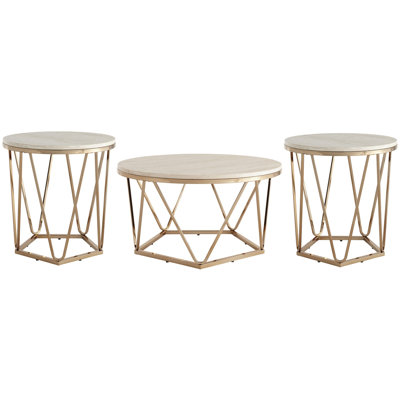 Luna 3 Piece Living Room Table Set