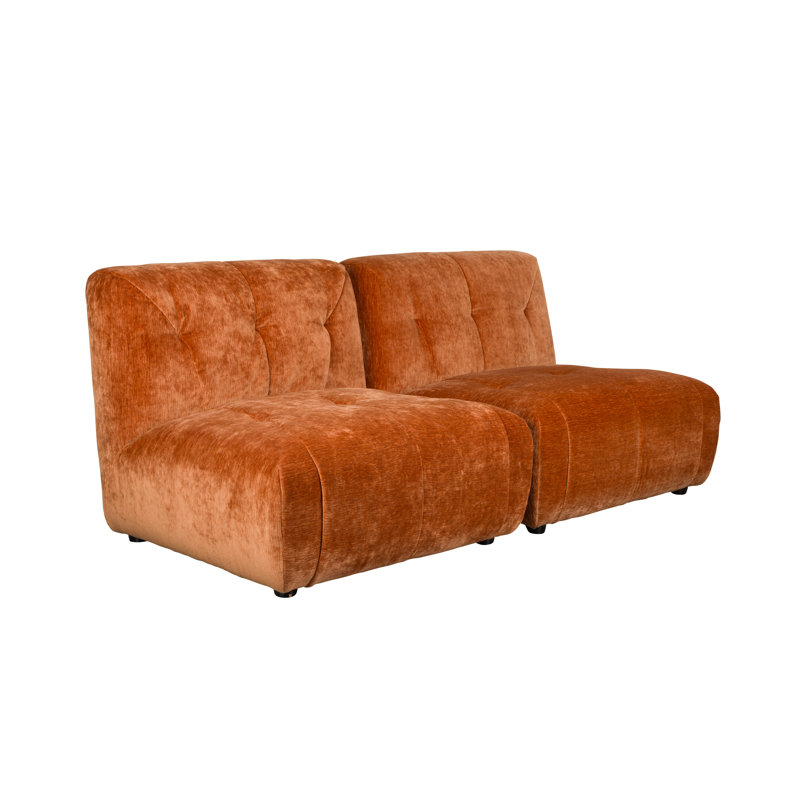 Giada 72'' Velvet Sofa, Terra