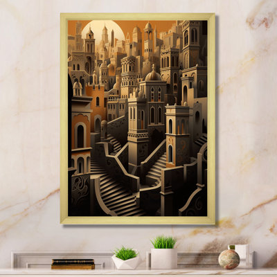 «Arab City Hills IV», reproduction d'art sur toile