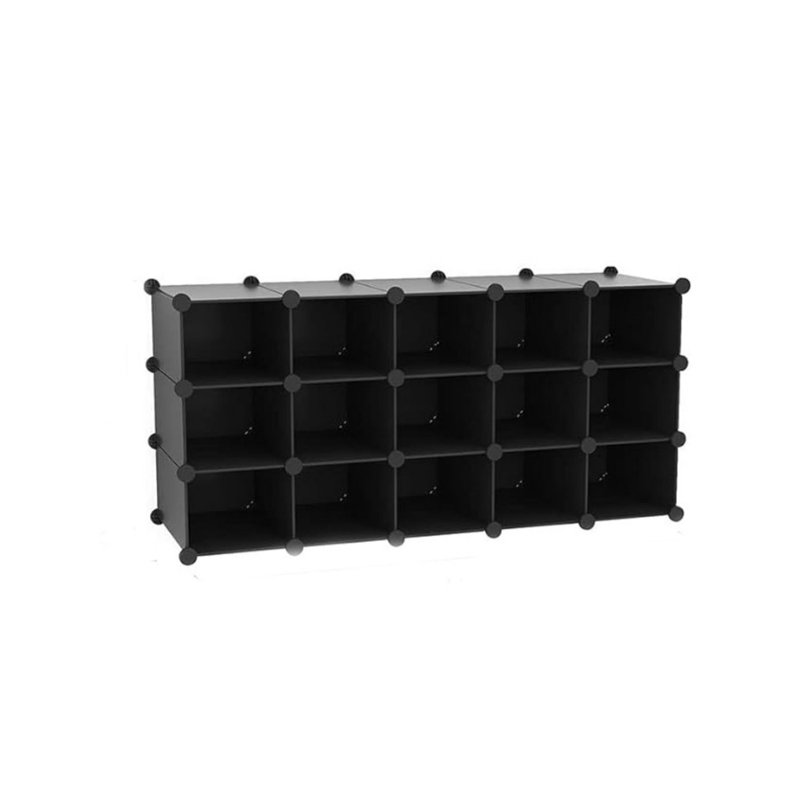 16 paires de rangement pour chaussures, Noir