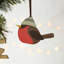 9cm Wood Holiday Shaped Ornament