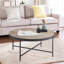 Weathered Grey Oak And Black Coffee Table