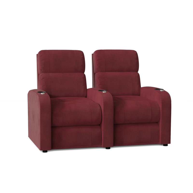 Fauteuil de cinéma (rangée de 2), Sangria Smartsuede, Manuel