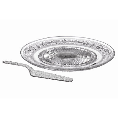 Rosdorf Park Delphine Glass Platter
