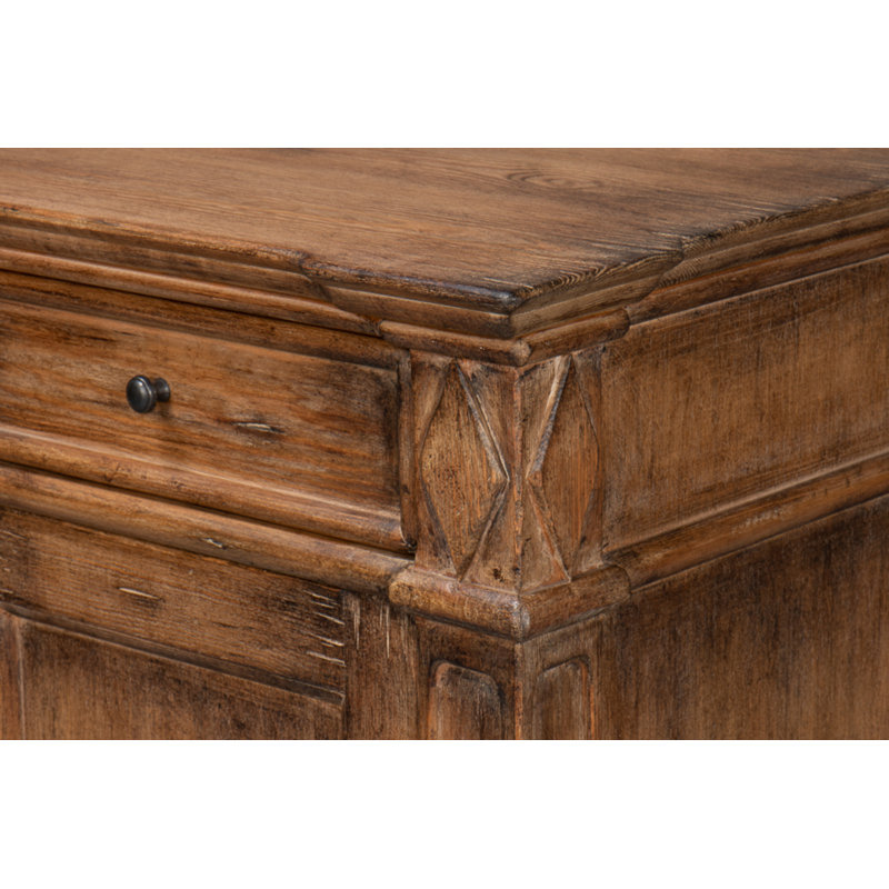Diamond 65'' W Solid Wood Sideboard, Brown