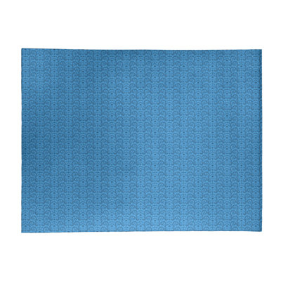Tapis bleu de troisième œil