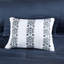 Édredon pour lit simple TG - grand imprimé médaillon bleu marine, draps, rembourrage, literie drapée bleu marine, accents brodés-128674589-128674579