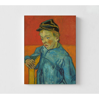 The Schoolboy By Vincent Van Gogh, Kid Wall Art, School Wall Decor, Famous Portrait Print, Van Gogh Famous Art, Framed Wall Art