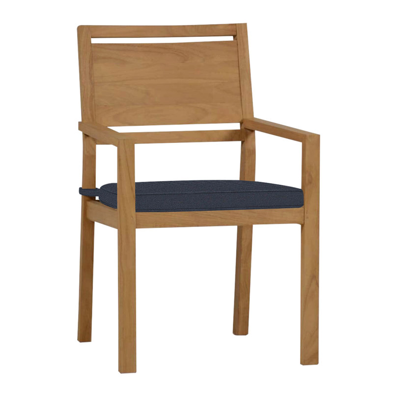 Fauteuil en teck Avondale - teck naturel, Teck naturel, Pas de soudure, Onyx Perigold Caper