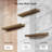 3-Piece 16.99"  Floating Shelves Wall Mounted ,Wood Floating Shelves For Storage Display Shelves For Bathroom/kitchen/bedroom/living Room,Gray-1727211390