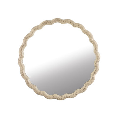 Grand miroir en fonte d'aluminium