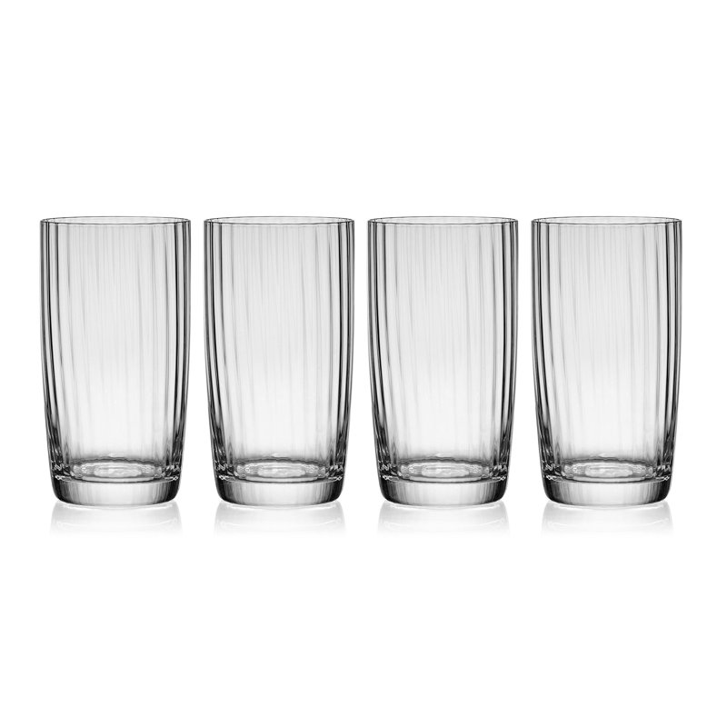 Optic 18-Oz Highball Glasses, Set Of 4
