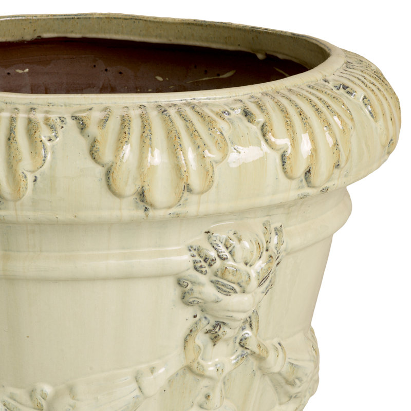 Toulon Ceramic Planter, Sand