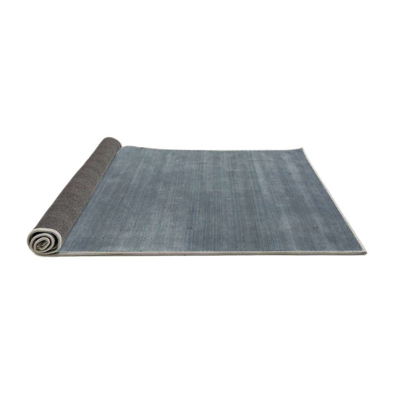 Tapis contemporain noir, Rond 5 pi