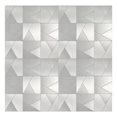 Metal Peel and Stick Mosaic Tile
