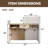 Modern Elegance Reception Desk With Digital Lock