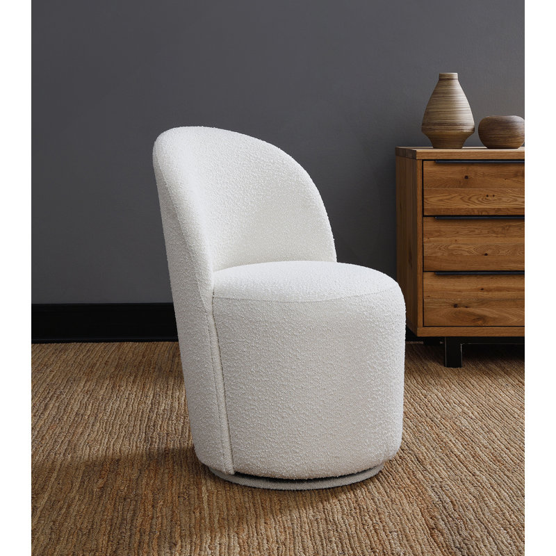 Ensemble de 2 chaises d'appoint Beige Boucle
