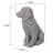 Dog Weather Resistant Stone Garden Statue