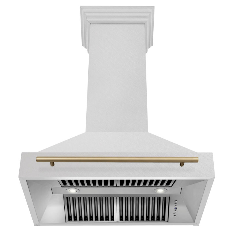 Autograph Edition 36" Fingerprint Resistant Stainless Steel Range Hood, Champagne Bronze