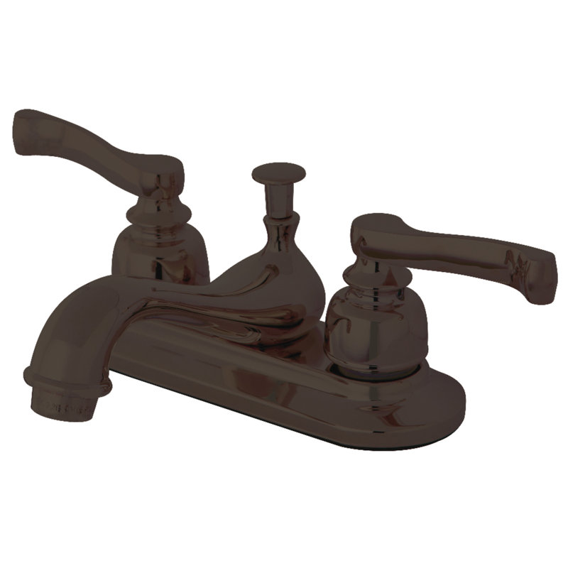 Robinet de salle de bain central avec drain Royale, Bronze huilé