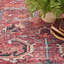 Machine Washable Oriental Red Area Rug-1812820722