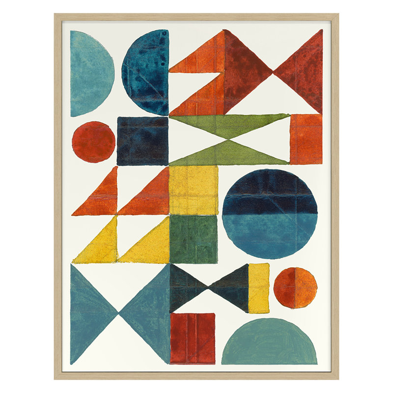 Solar Flare Print by Andy Burgess, 24" H x 18" W x 1.5" D, Nordic Oak