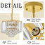 Lustre moderne en cristal à 4 niveaux-957606499-957606511