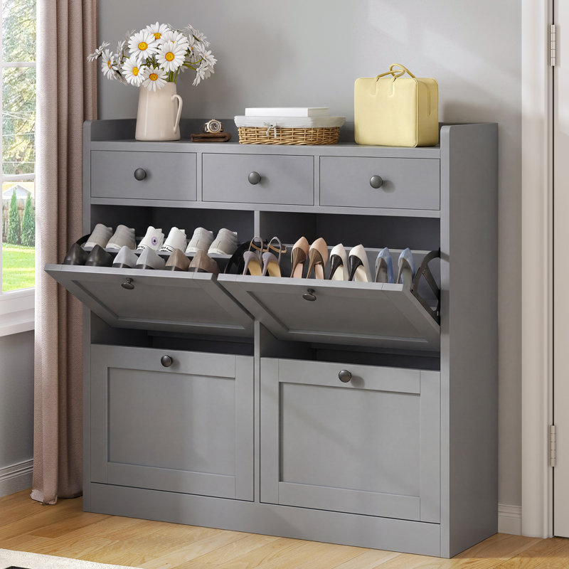 16-18 Pair Flip Down Shoe Storage