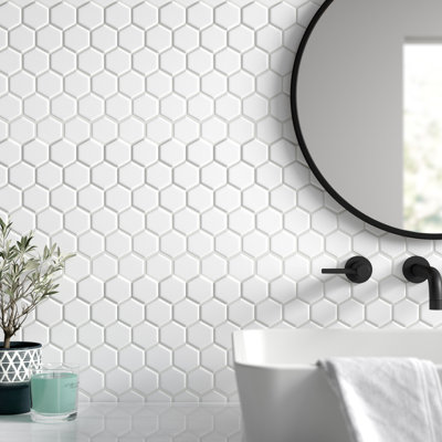 Le Cafe Hex 2" x 2" Porcelain Mosaic Wall & Floor Tile