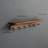 Wall-Mounted Shelf With Hooks -  Entryway Hanging Shelf With Hooks For Bathroom, Living Room, Bedroom