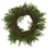 Real Touch Cedar And White Pine Artificial Christmas Wreath - 30" - Warm White LED