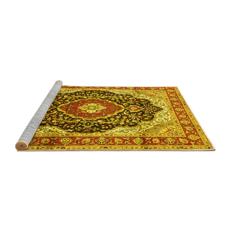 Mcannich Washable Oriental Indoor Rug, Round 6'