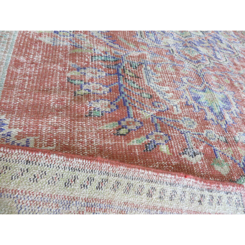 Tapis oriental corail noué à la main 6 pi 4 po x 10 po 6950B4A13567426DABDDE003C7671DC7
