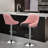 Calvyn Adjustable PU Leather Bar Stool Swivelling Counter Stool With Backrest Footrest-1258321392-1244667498
