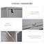 Bureau multifonctionnel avec tablette latérale et tableau d'écriture pliable en gris
