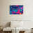 Blue Magenta Abstract Canvas Print-1374365369