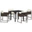 Vidaxl Garden Dining Set 5 Pcs Poly Rattan-117955465-117955466