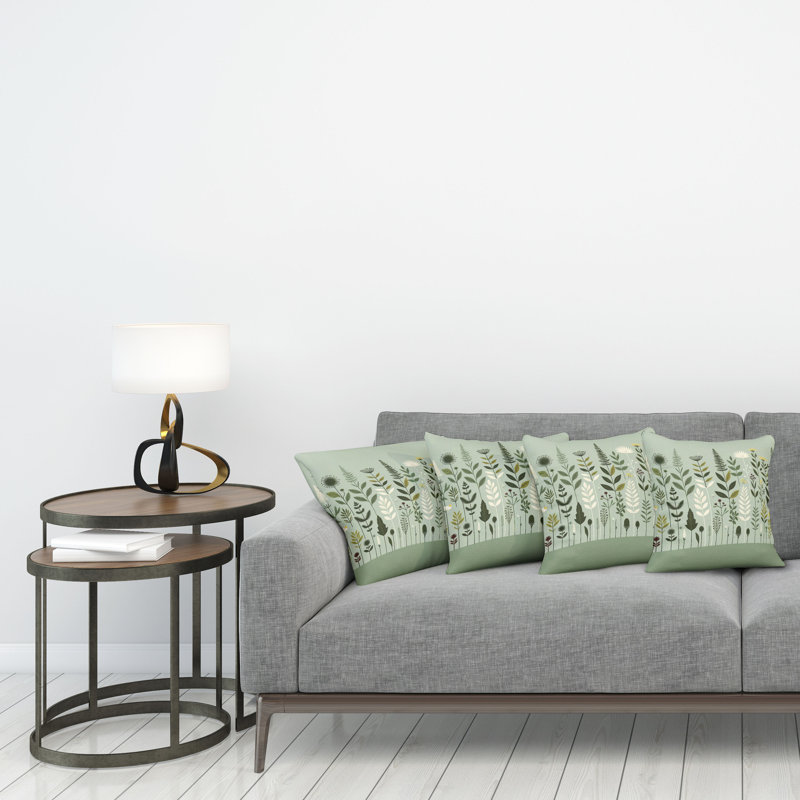 Fabric Reversible Throw Pillow, 18"H x 18"W