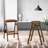 Stackable Wood Bar Stools Set with Footrest