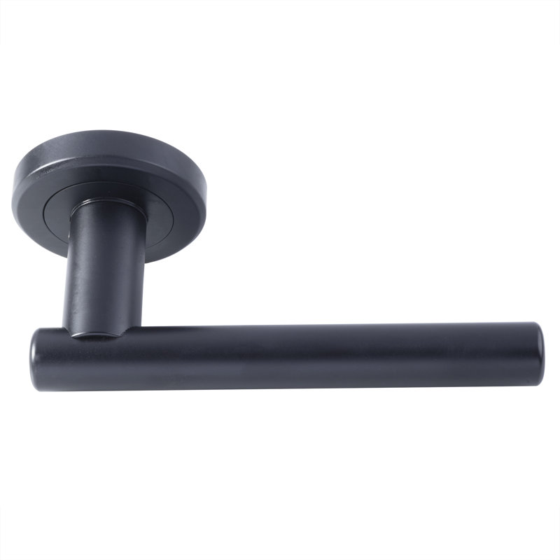 Valarie Latch Door Handle, Matt Black