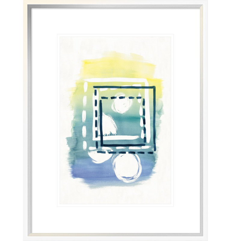 " Offset Shapes Square " by Elyse DeNeige, 18" H x 12" W, Wrapped Canvas, No Mat