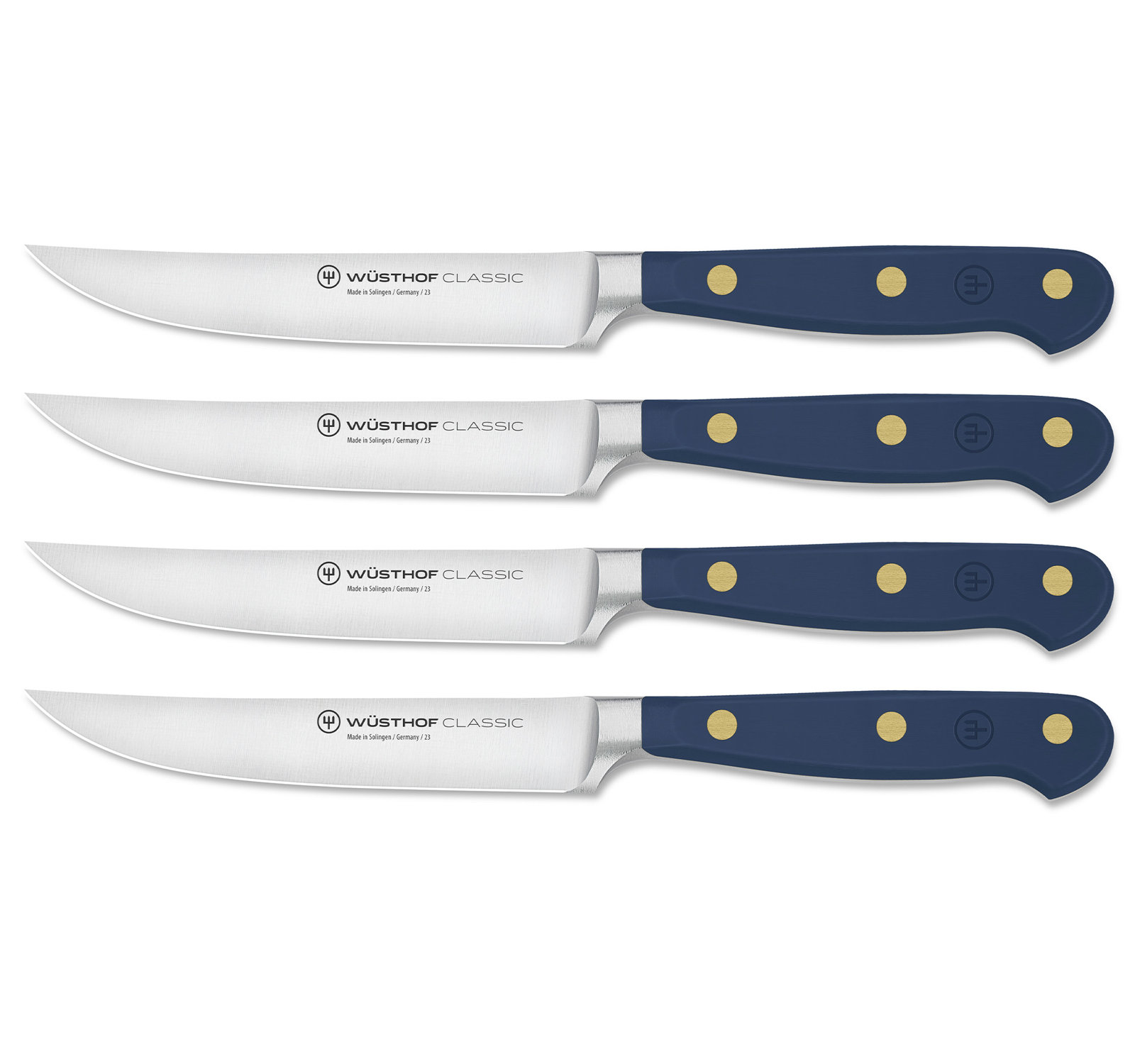 WÜSTHOF Classic Color 4-Piece Steak Knife Set, Wild Blueberry