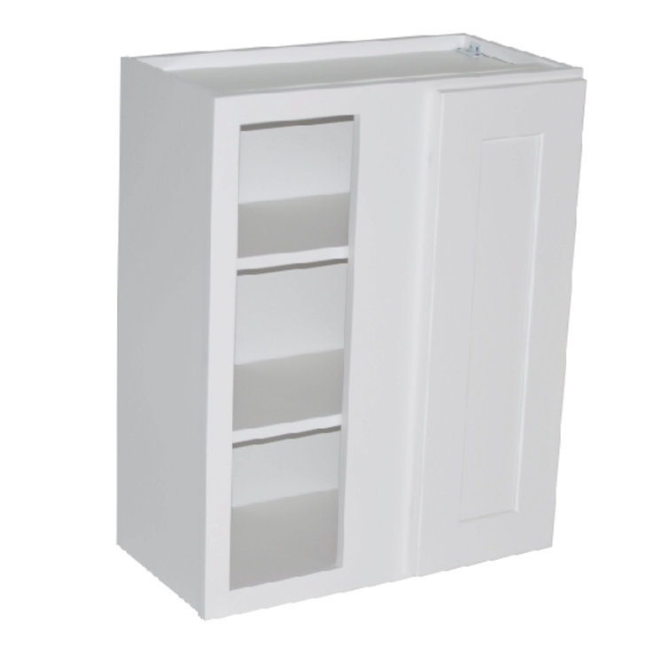 Ready to Assemble 9x42x12 in. Shaker Wall End Open Shelf Cabinet in White