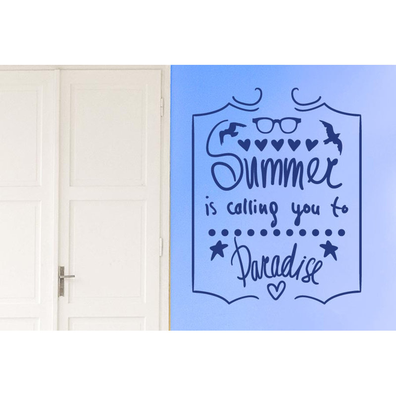 Non-Wall Damaging Wall Decal, Dark Blue, Large
