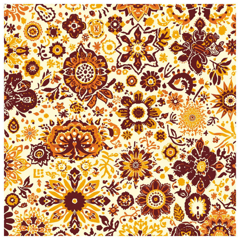 Rideaux à motif floral ornemental, voilages et voilages à motif floral - 1 panneau, Transparent, 50 po x 80 po - 1 panneau