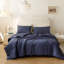 Ensemble d'édredon simple / simple TG pour garçons garçons bleu marine, 1 édredon bleu et 1 taie d'oreiller, édredon léger pour lit d'enfant-130190504