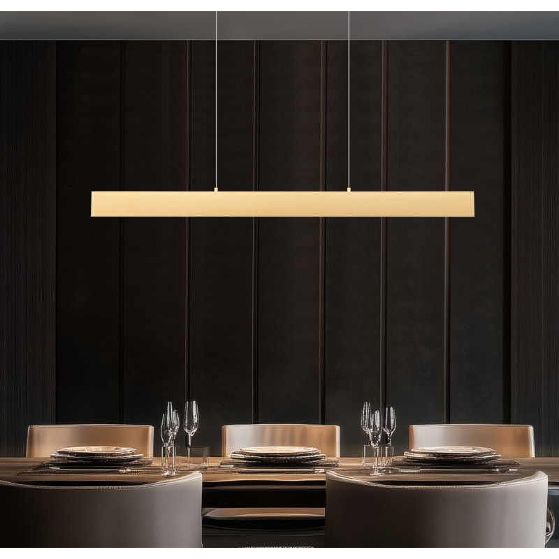 Hudson Gold 1 Light Linear Chandelier