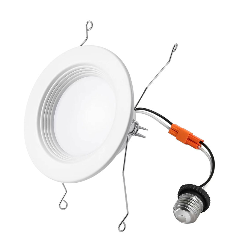 Wrought Studio™® 6" Recess Down Light Ceiling Retrofit LED Light Fixture F5E25EA9EA4F4C758F4F148908924699