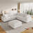 6 - Piece Upholstered Sectional With Ottoman-340326542